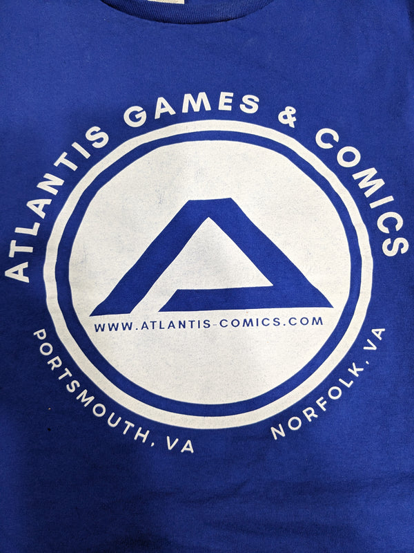Atlantis Swag: Logo 2023 T-Shirt - Blue (Large) Imperfections