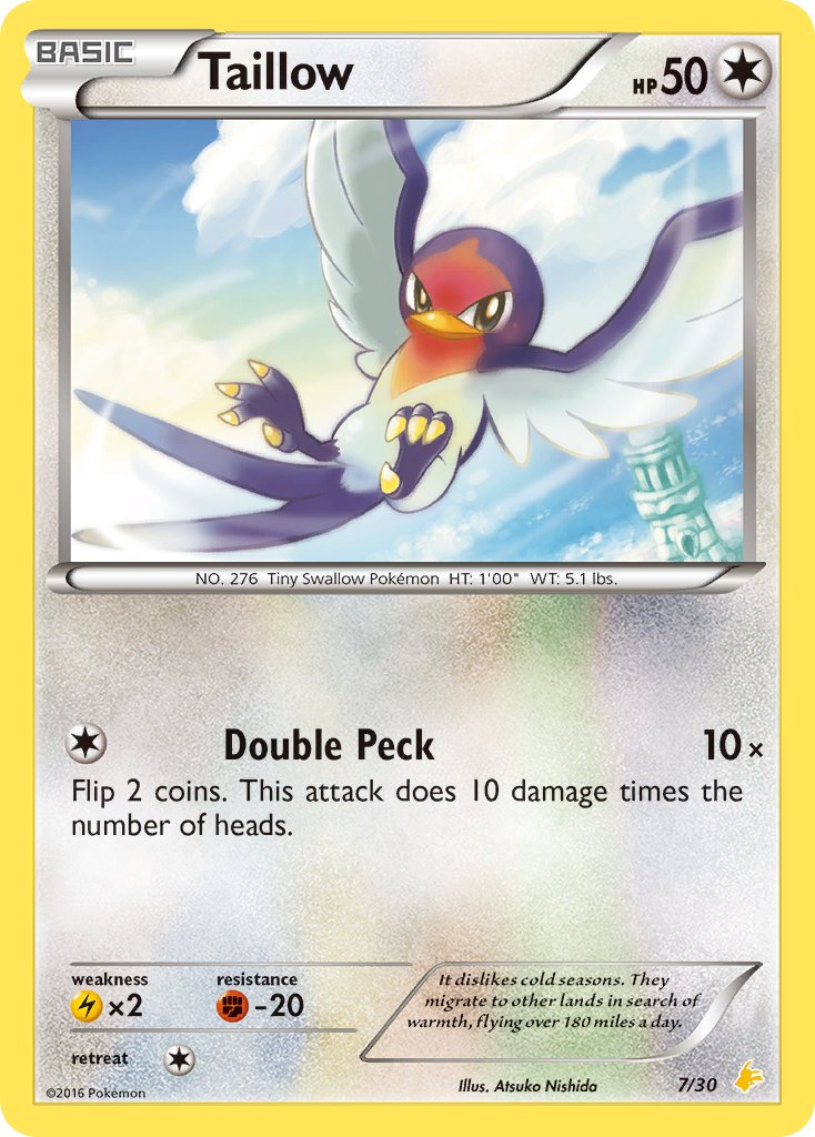 Taillow - 07/30 (TK9P) Common - Near Mint