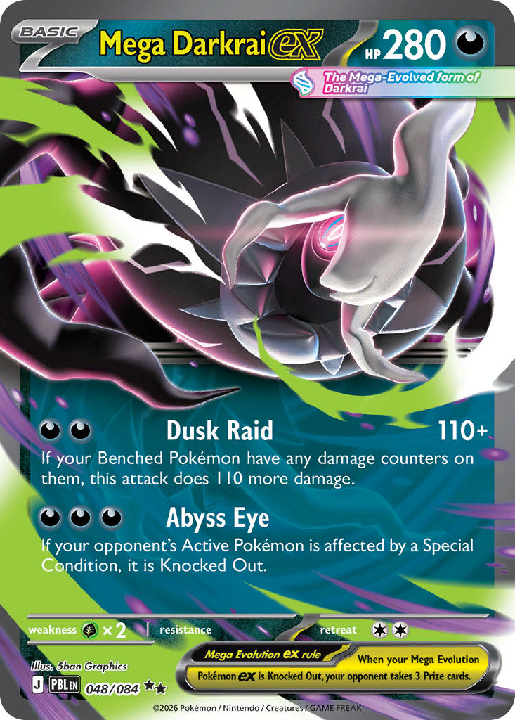 Mega Darkrai ex - 048/084 (PBL) Double Rare