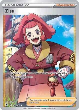 Zisu (Full Art) - 189/189 (SWSH10) Ultra Rare - Near Mint Holofoil