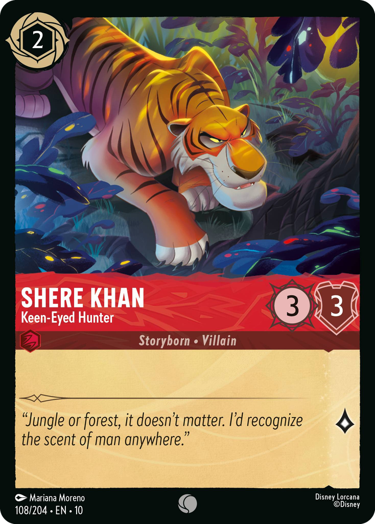 Shere Khan - Keen-Eyed Hunter (108/204 - Whispers in the Well) Common