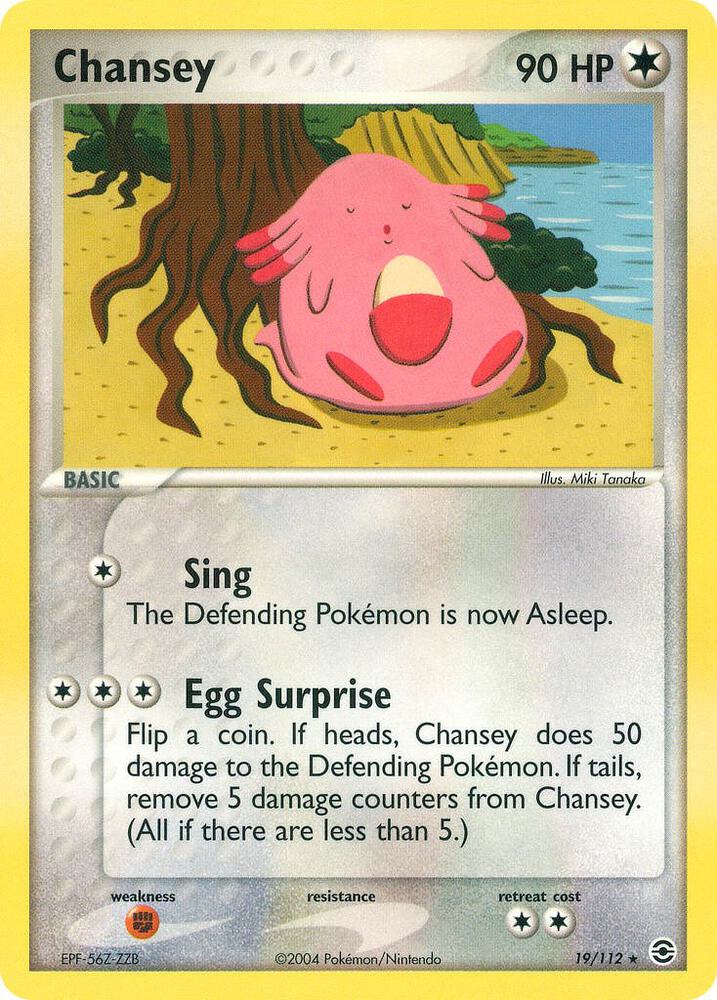Chansey - 019/112 (RG) Rare - Near Mint