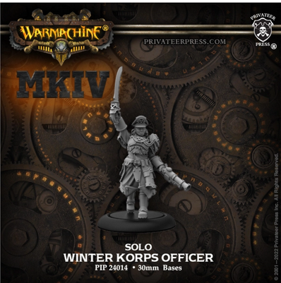 Warmachine MKIV (PIP 24014): Khador Winter Korps - Winter Corps Officer