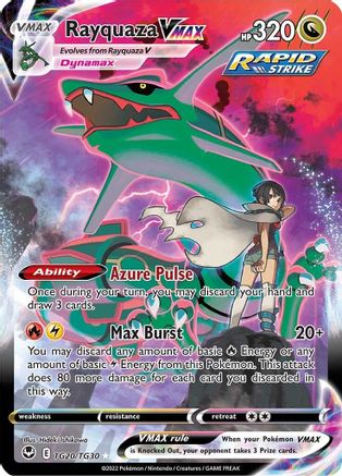 Rayquaza VMAX - TG20/TG30 (SWSH12:TG) Ultra Rare - Near Mint Holofoil