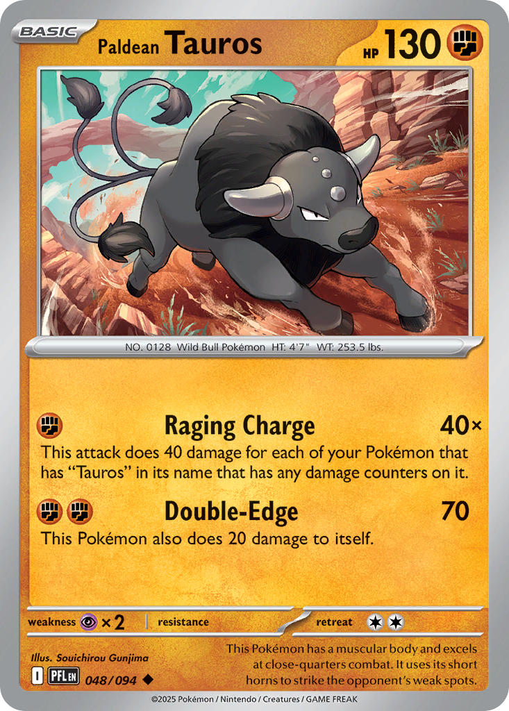 Paldean Tauros - 048/094 (PFL) Uncommon