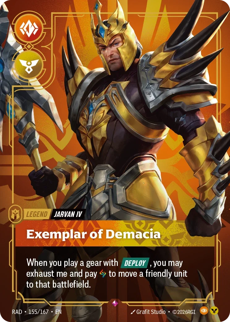 Jarvan IV, Exemplar of Demacia - 155/167 (RAD) Rare