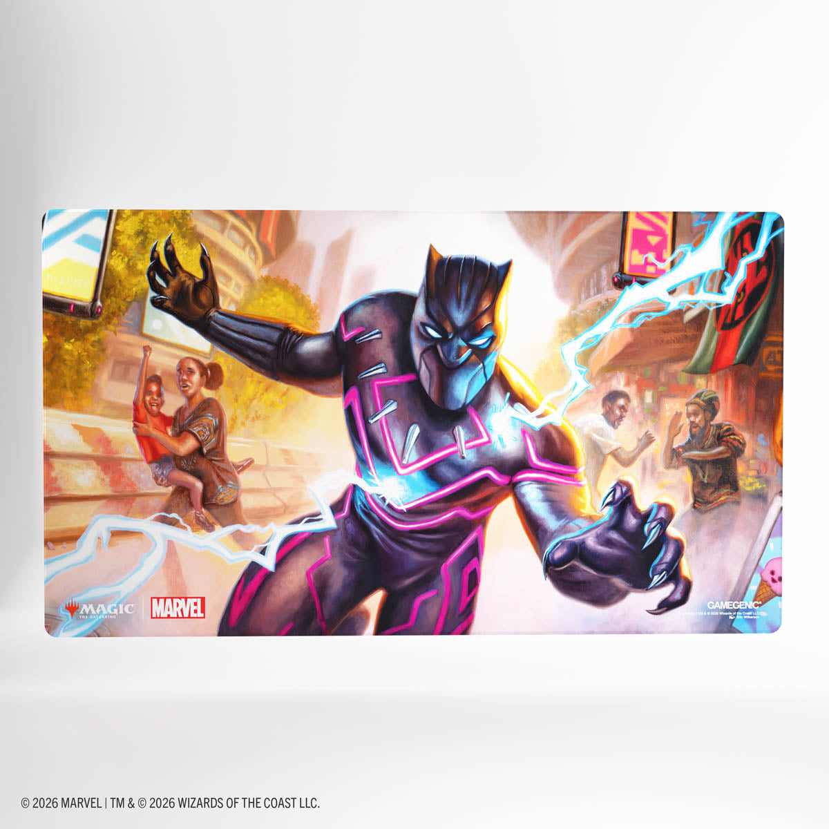 GameGenic: Shiny Playmat - MTG: Marvel Super Heroes - Striking Black Panther