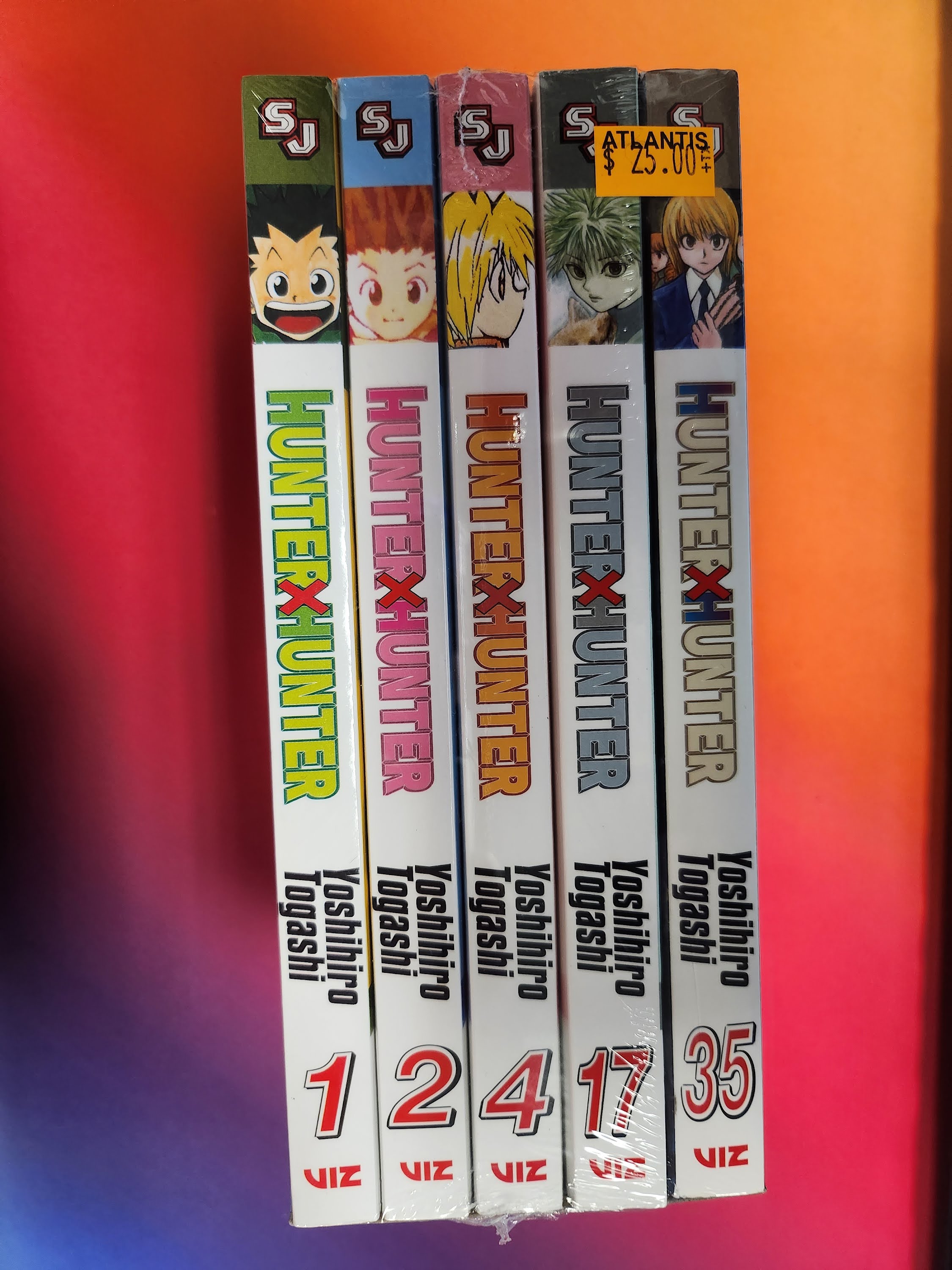Hunter X Hunter Manga Bundle Vol. 1, 2, 4, 17, 35 (USED)
