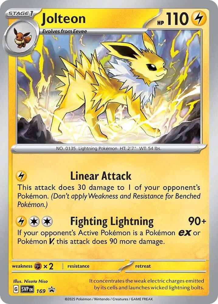 Jolteon - 169 (SVP) Promo - Near Mint Holofoil