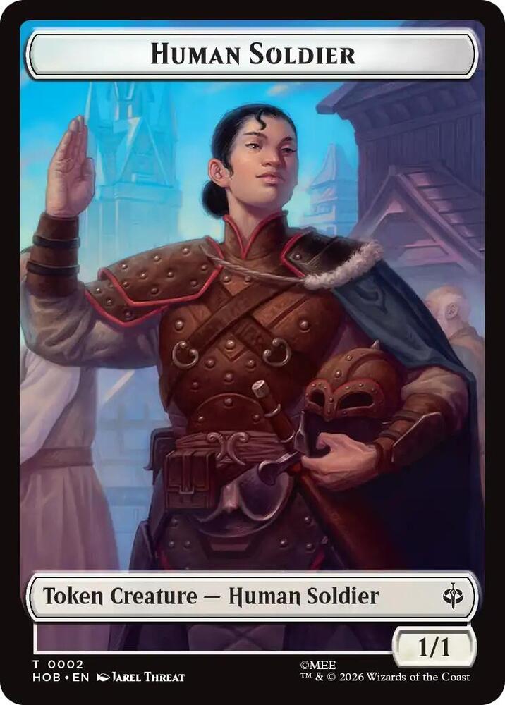 Human Soldier // Goblin Army (0004) Double-Sided Token - The Hobbit (HOB)