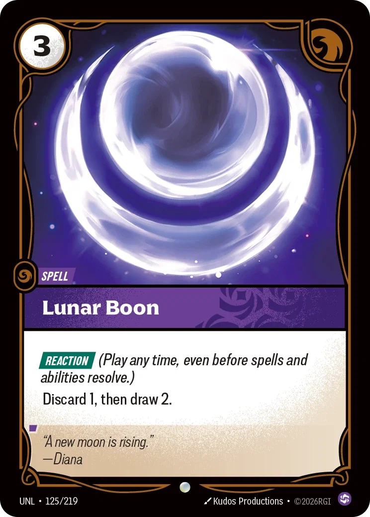 Lunar Boon - 125/219 (UNL) Common