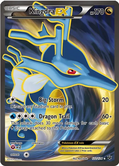Kingdra EX - 122/124 (FCO) Full Art - Near Mint Holofoil