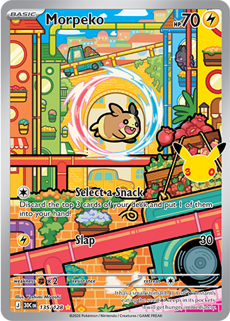 Morpeko - 135/128 (30C) Illustration Rare