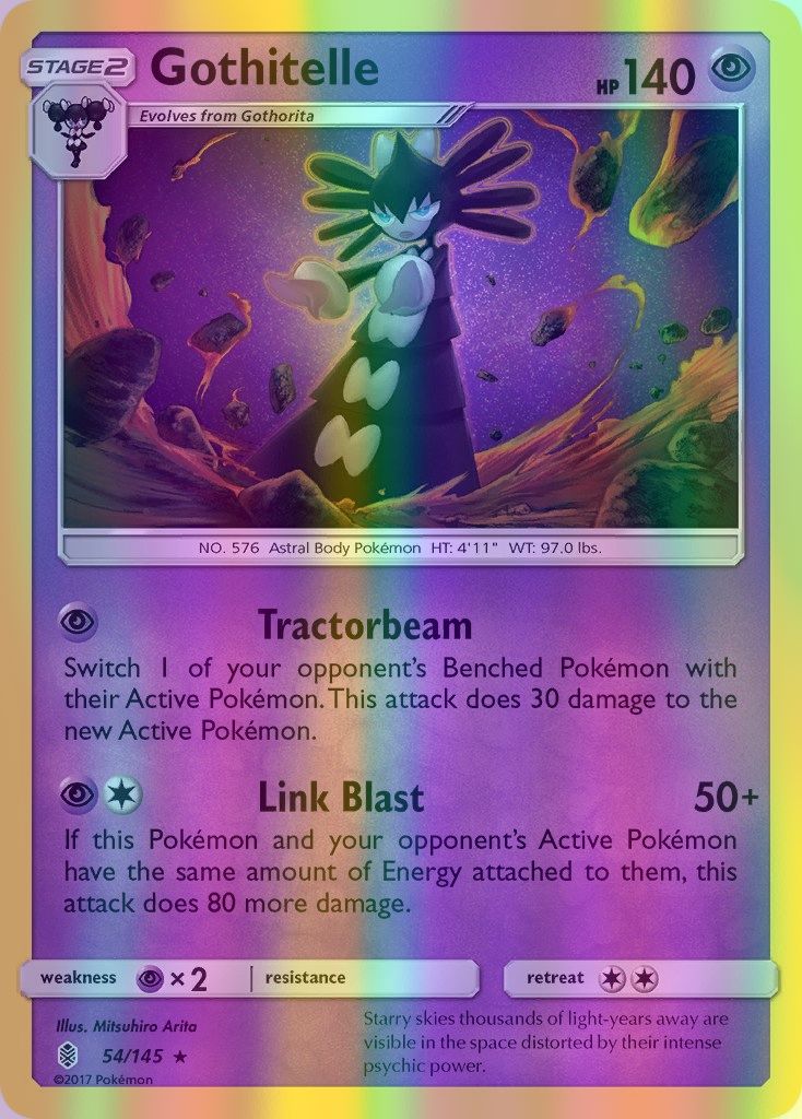 Gothitelle - 054/145 (SM:GRI) Rare - Near Mint Reverse Holofoil