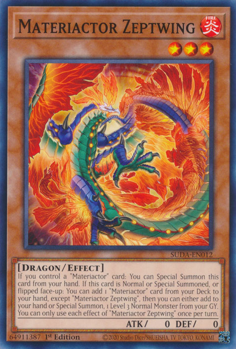 Materiactor Zeptwing (SUDA-EN012) Common - Near Mint 1st Edition