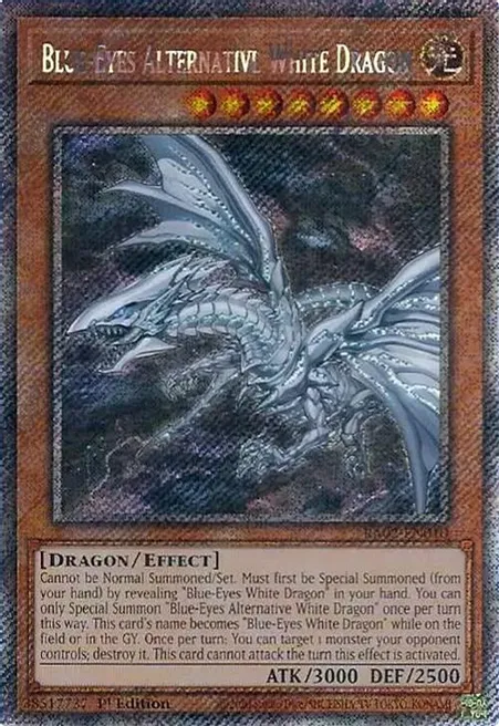 Blue-Eyes Alternative White Dragon (RA02-EN010) Platinum Secret Rare - Near Mint 1st Edition