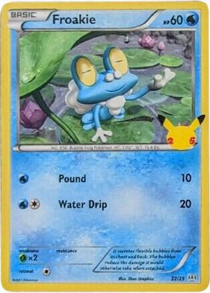 Froakie 22/25 (MCD21) McDonald's 25th Anniversary Promo - Near Mint Holofoil