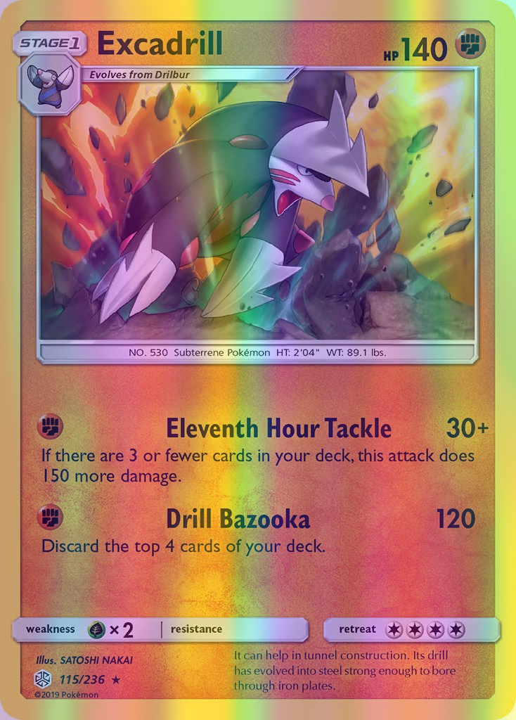 Excadrill - 115/236 (CEC) Holo Rare - Near Mint Reverse Holofoil