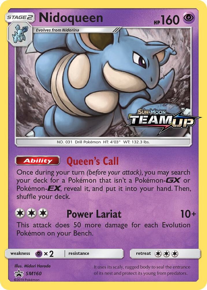 Nidoqueen (Prerelease) - SM160 (SM:PR) Promo -Light Play Holofoil