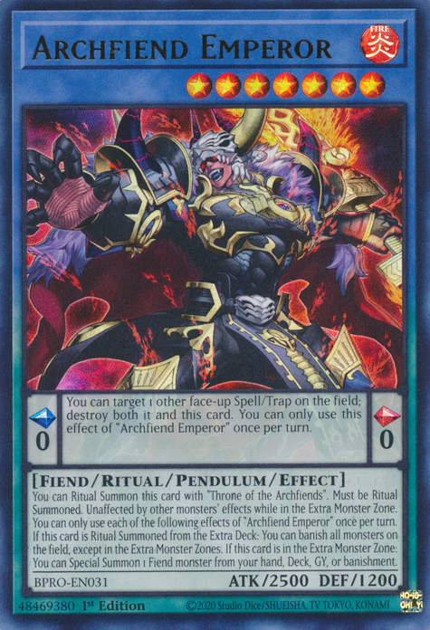 Archfiend Emperor (BPRO-EN031)