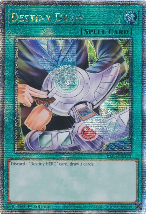 RA03-EN173 Destiny Draw : Quarter Century Secret Rare 1st Edition YuGiOh Card