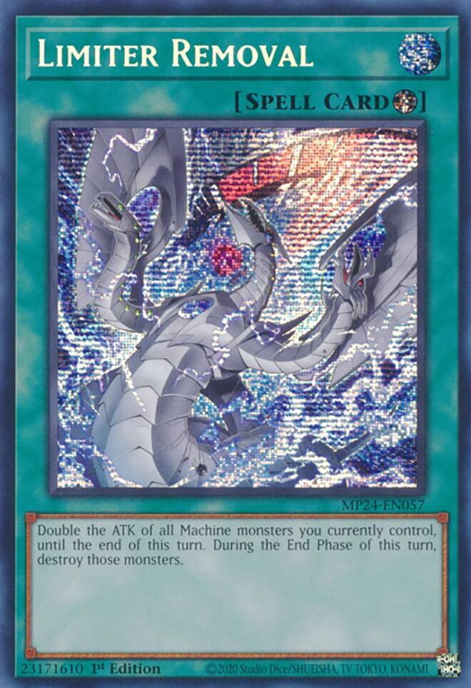 Limiter Removal (Alternate Art) (MP24-EN057) Prismatic Secret Rare - Near Mint 1st Edition