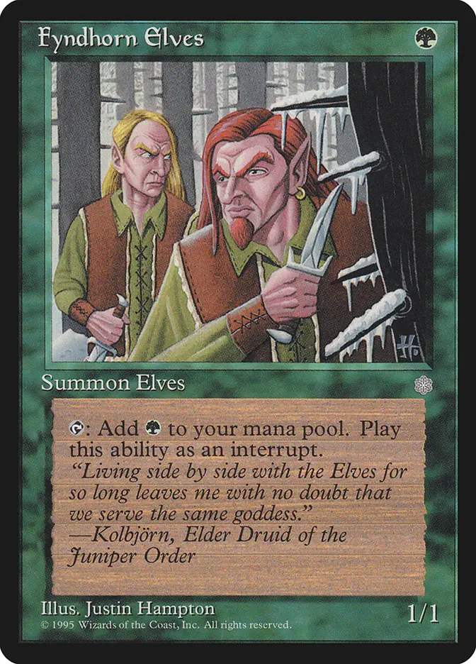 Fyndhorn Elves (ICE-C) Heavy Play