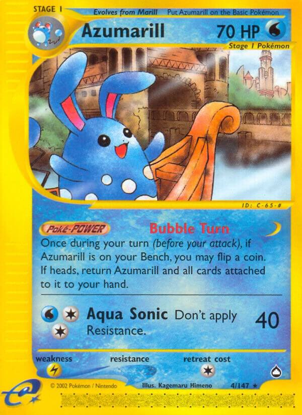 Azumarill - 4/147 (AQ) Rare - Near Mint