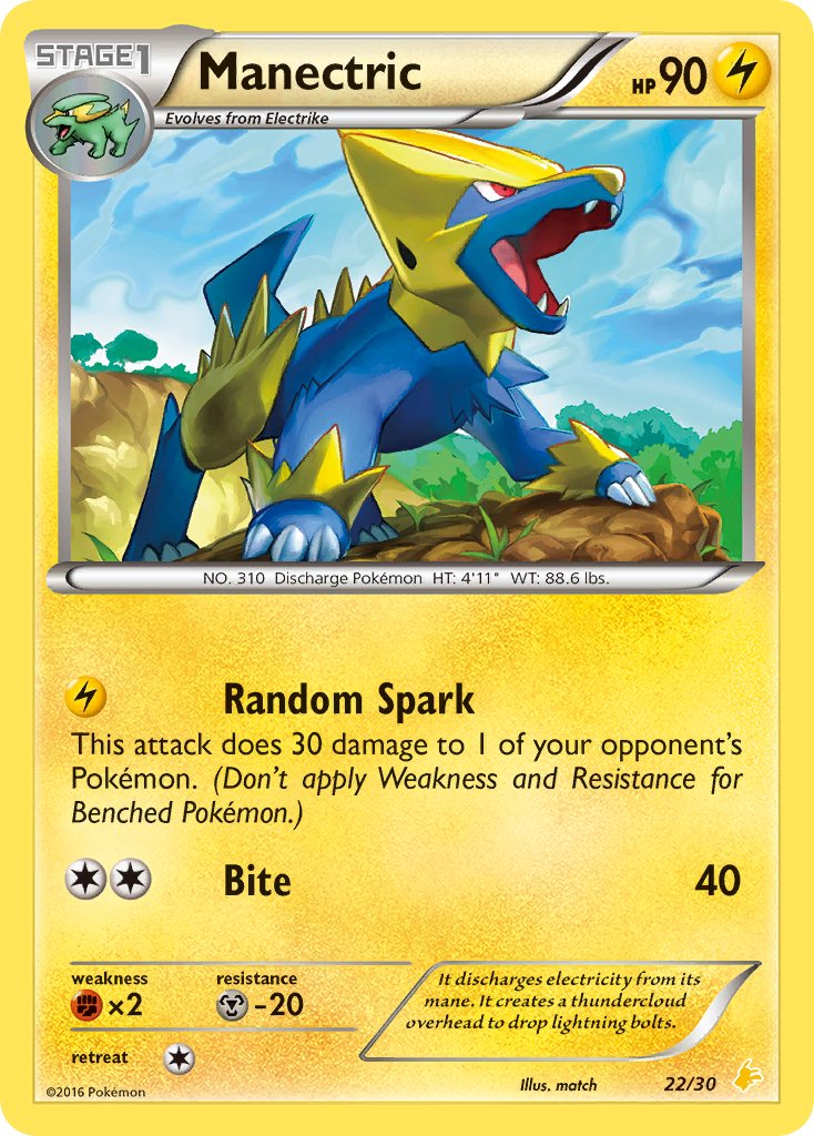 Manectric - 22/30 (TK9P) Common - Near Mint