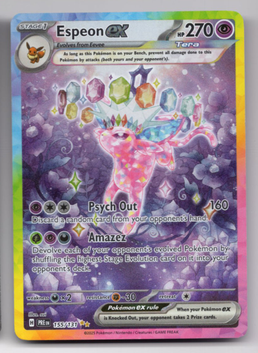 Espeon ex - 155/131 (PRE) Special Illustration Rare - Damaged Holofoil