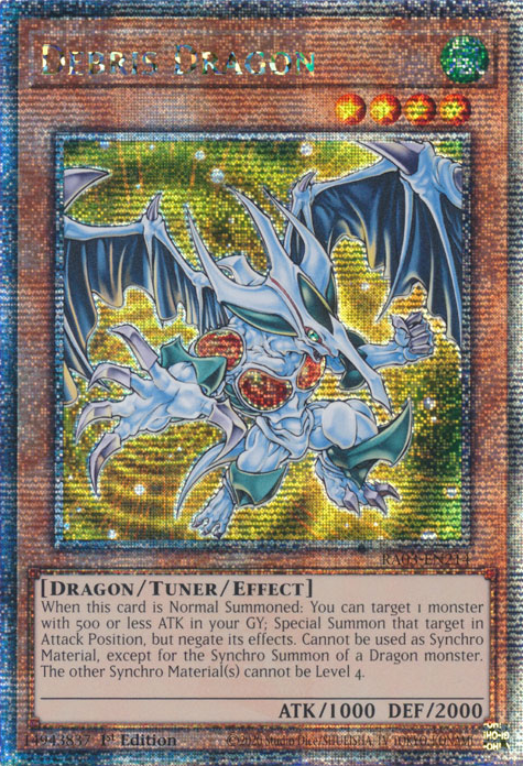Debris Dragon (RA03-EN214) Quarter Century Secret Rare - Near Mint 1st Edition