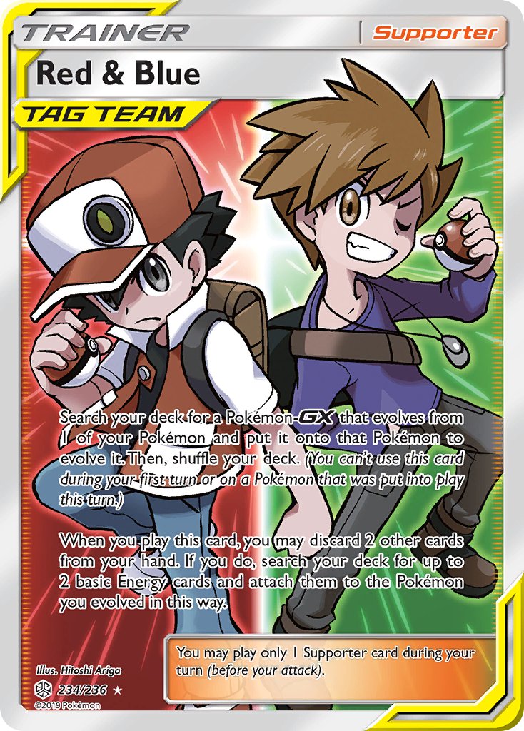 Red & Blue (Full Art) - 234/236 (CEC) Ultra Rare - Near Mint Holofoil