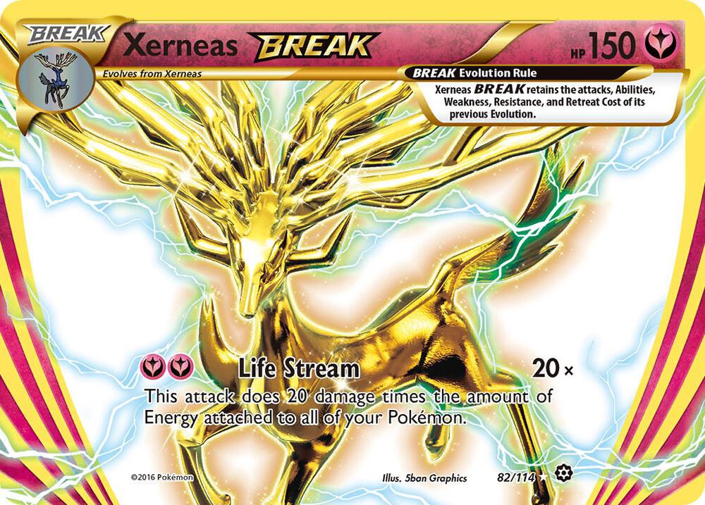 Xerneas BREAK -82/114 (STS) Rare BREAK - Near Mint Holofoil