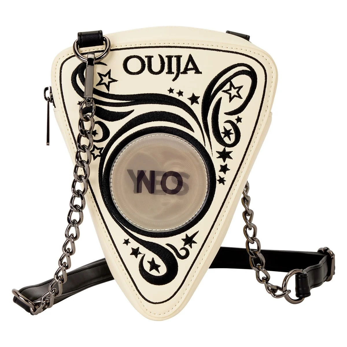 Ouija Planchette Glow-in-the-Dark Figural Crossbody Bag