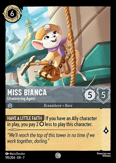 Miss Bianca - Unwavering Agent (Archazia's Island - 195/204) Common