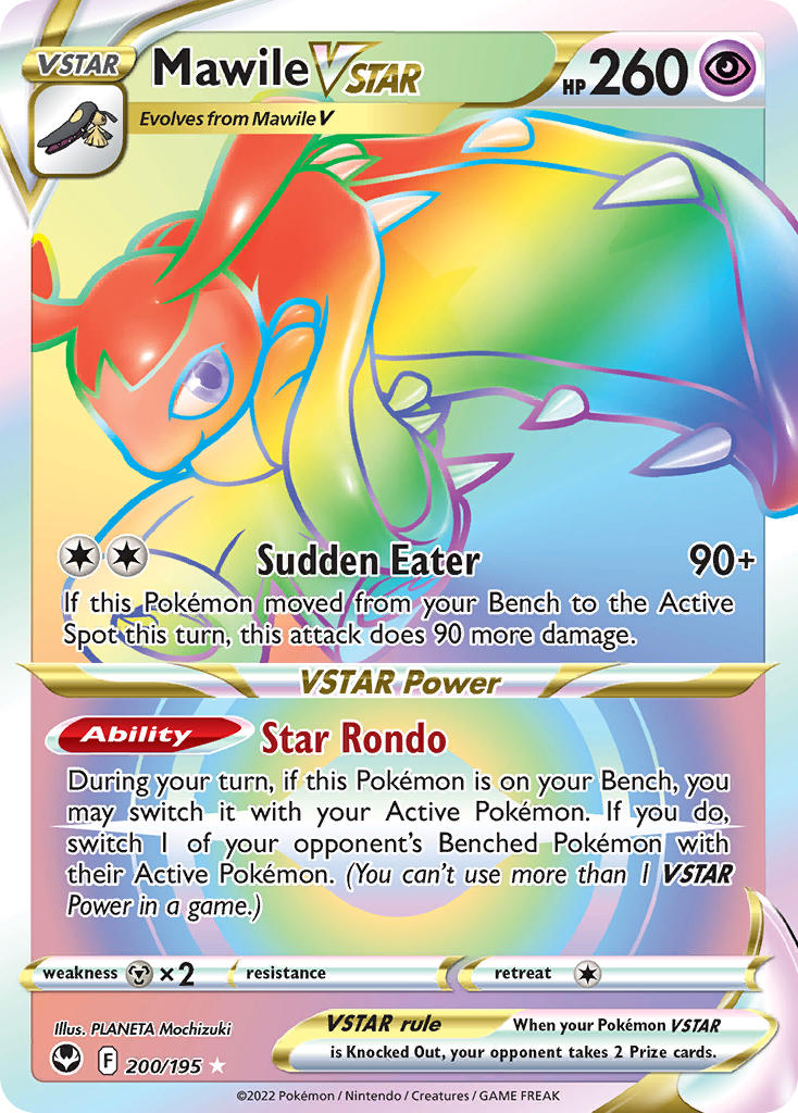 Mawile VSTAR (Secret) - 200/195 (SWSH12) Secret Rare - Near Mint Holofoil