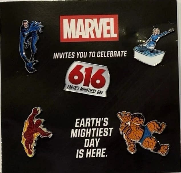 Fantastic Four 616 Day Pin Set