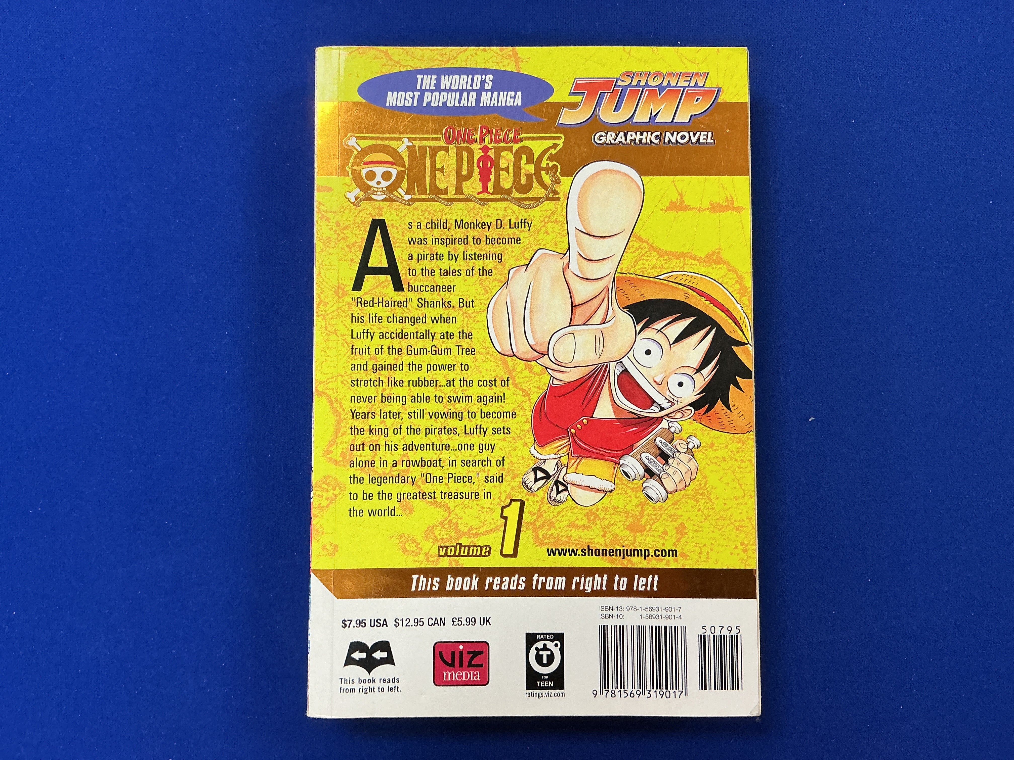 One Piece Gold Foil Cover Volume 1 (Tenth Printing)(USED)