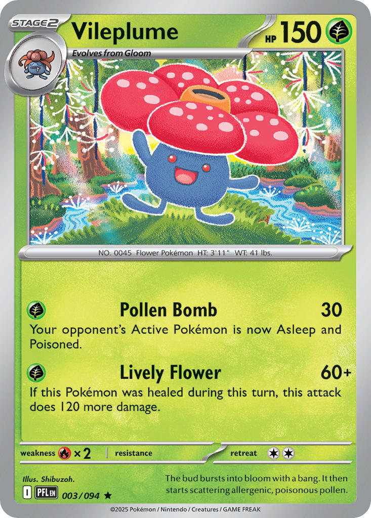 Vileplume - 003/094 (PFL) Uncommon