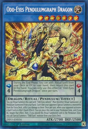 Odd-Eyes Pendulumgraph Dragon (DIFO-EN034) 1st Edition