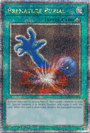 Premature Burial (RA03-EN103) Quarter Century Secret Rare - Near Mint Premature Burial (RA03-EN103) Quarter Century Secret Rare - Near Mint
