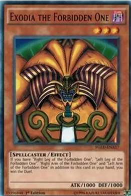 Exodia the Forbidden One (YGLD-ENA17) Ultra Rare 1st Ed.