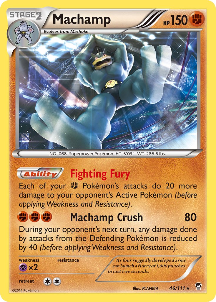 Machamp - 046/111 (FFI) Holo Rare - Near Mint Holofoil