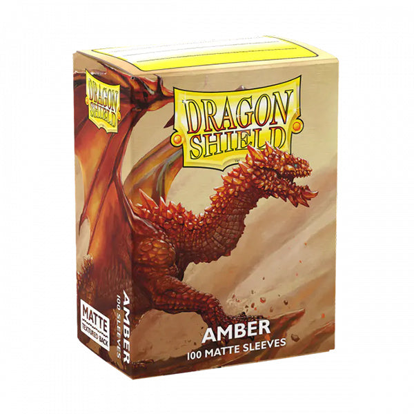 Dragon Shield: Standard - Matte: Amber 100 Count