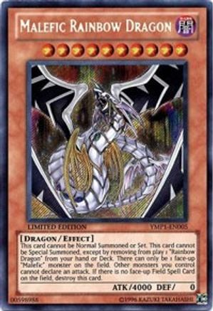 Malefic Rainbow Dragon (YMP1-EN005) Secret Rare