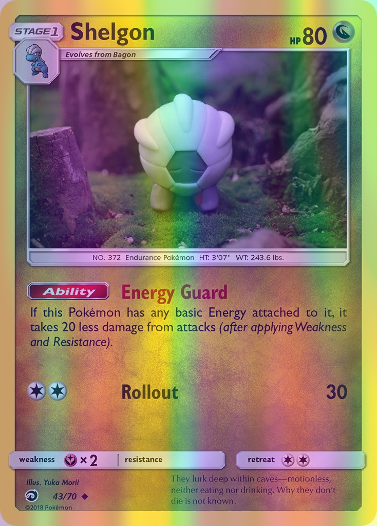 Shelgon - 43/70 (DRM) Uncommon - Near Mint Reverse Holofoil