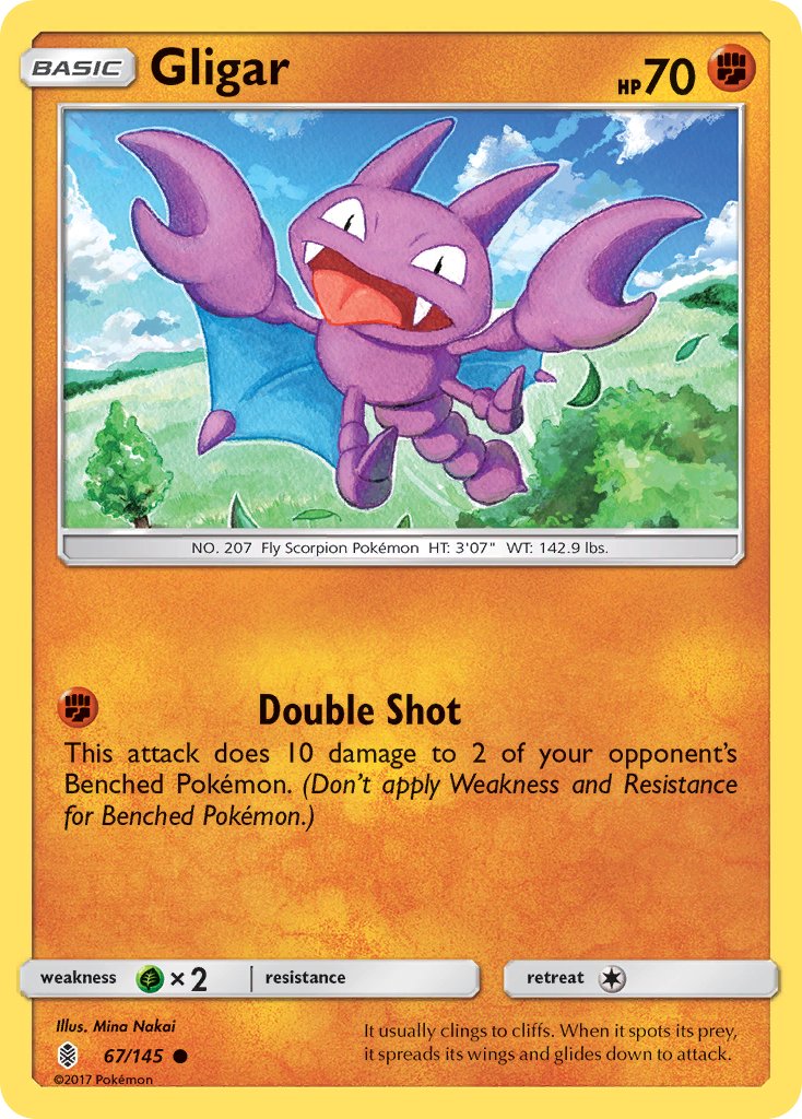 Gligar - 067/145 (SM:GRI) Common - Near Mint
