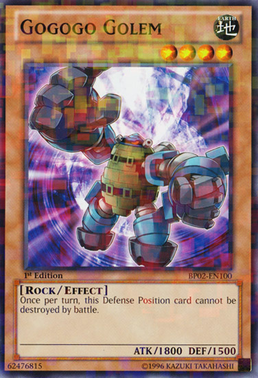 Gogogo Golem (Mosaic Rare) (BP02-EN100) Mosaic Rare - Near Mint 1st Edition