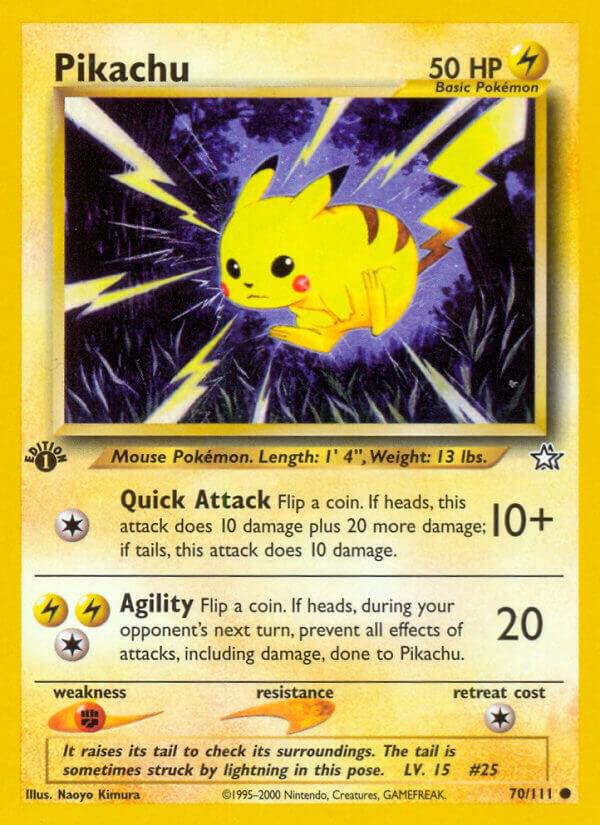 Pikachu - 070/111 (N1) Common - Unlimited Near Mint