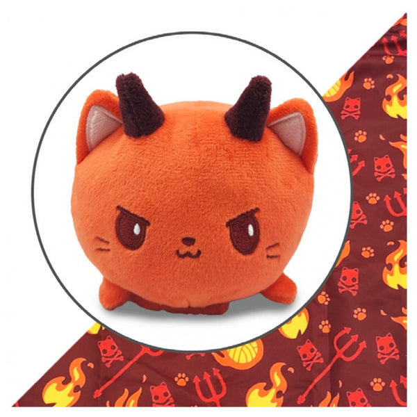 Plush Tote Bag: Red Devil Cat - Devil Cat